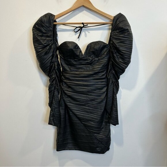 Michael Costello x REVOLVE Belem Mini Dress in Black - Picture 3 of 9